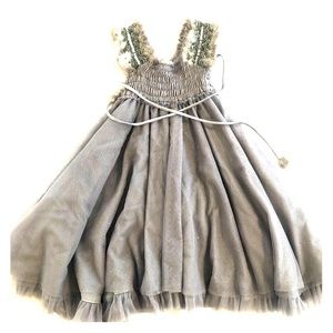 Grey empire dress